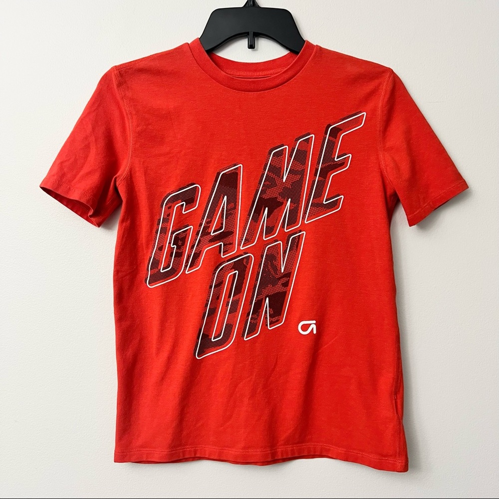 🔥 LAST CHANCE Boys Gap fit Game On T-shirt orange XL